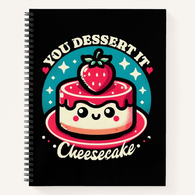 Carnet Vous le méritez - Cheesecake Kawaii (Devant)