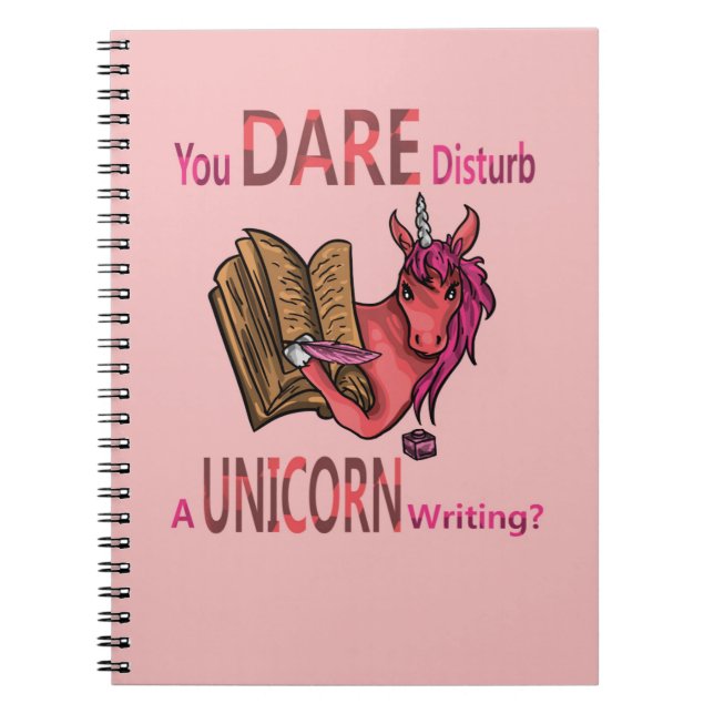 Carnet Vous Osez Disturper Un Écrivant À La Licorne ? (Devant)
