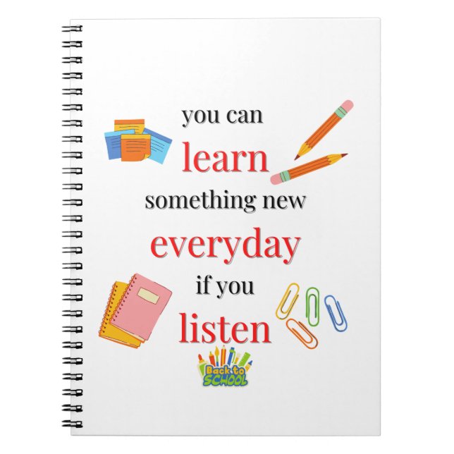 Carnet Vous pouvez apprendre quelque chose de nouveau cha (Devant)