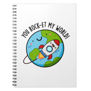 Carnet Vous Rock-et-My World Funny Rocket Pun