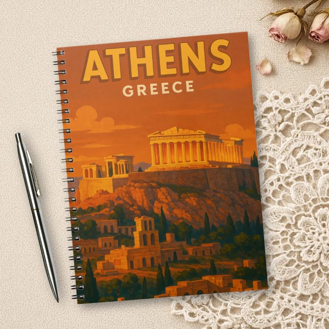 Carnet Voyage à Athènes Grèce Rétro (Créateur téléchargé)