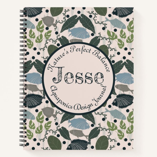 Carnet Voyage Aquaponique | Jardinage personnalisable (Devant)