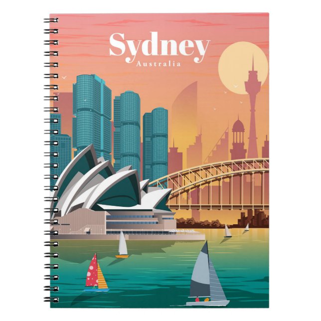 Carnet Voyage Art Voyage À Sydney Australie (Devant)