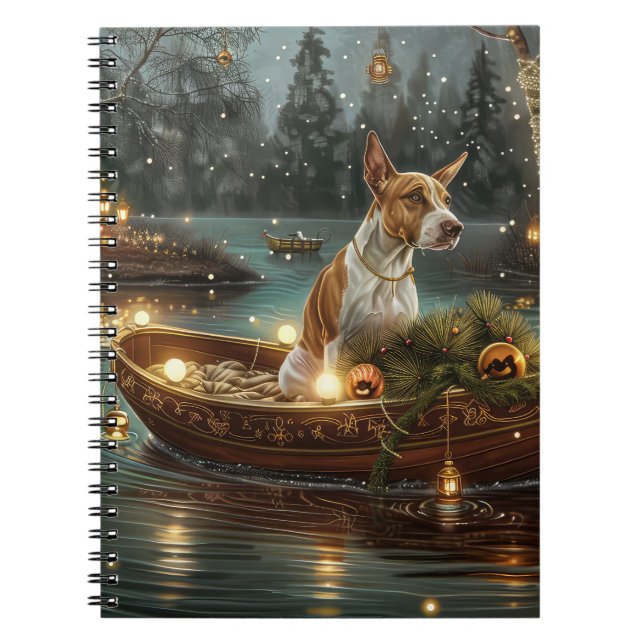 Carnet Voyage de fête de Noël de Bull Terrier (Devant)