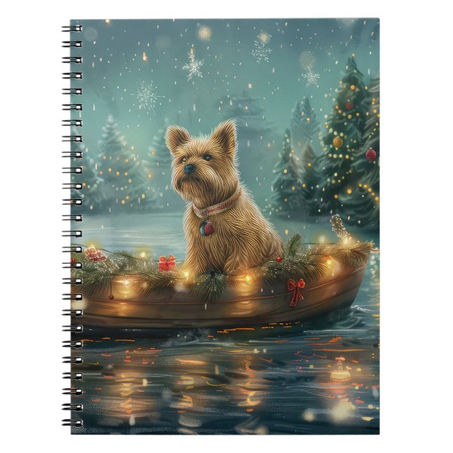 Carnet Voyage de fête de Noël du Cairn Terrier (Devant)