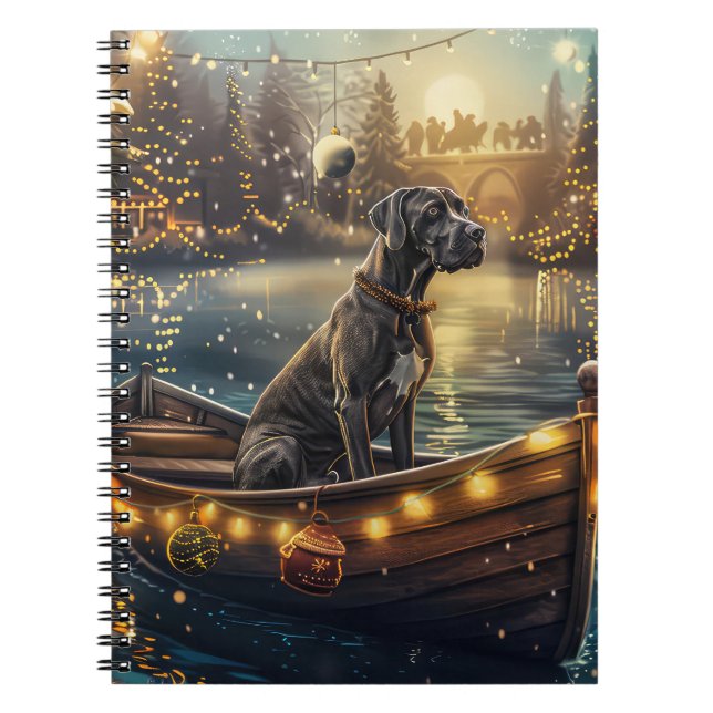 Carnet Voyage de Noël du Grand Danois (Devant)