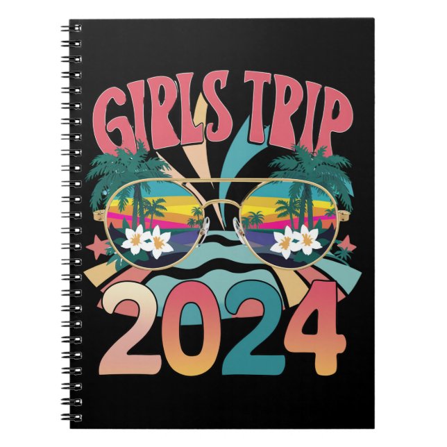 Carnet Voyage des filles Groovy 2024 Week-end Été Plage  (Devant)