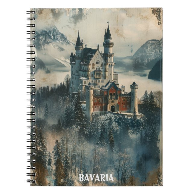 Carnet Voyage en Bavière, Château de Neuschwanstein (Devant)