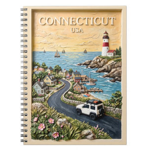 Carnet Voyage rétro au phare côtier du Connecticut