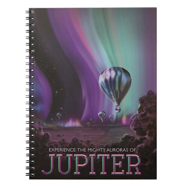 Carnet Voyage sur Jupiter en montgolfière au-dessus des a (Devant)