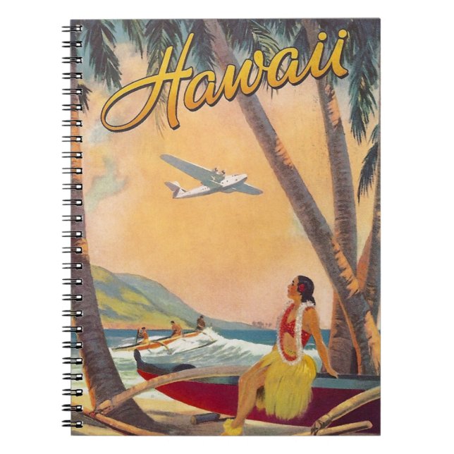 Carnet Voyage Vintage à Hawaï (Devant)