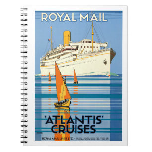 Carnet VOYAGE vintage ATLANTIS OCEAN LINER