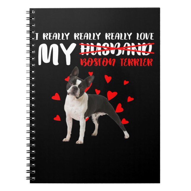 Carnet Vraiment Vraiment Aimer Mon Boston Terrier (Devant)