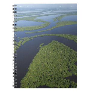 Carnet Vue aérienne de l'archipel d'Anavilhanas, inondé