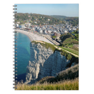 Carnet Vue aérienne d'Etretat en France Poster de carte p