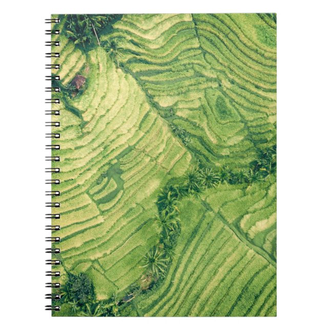 Carnet Vue aérienne du champ vert (Devant)