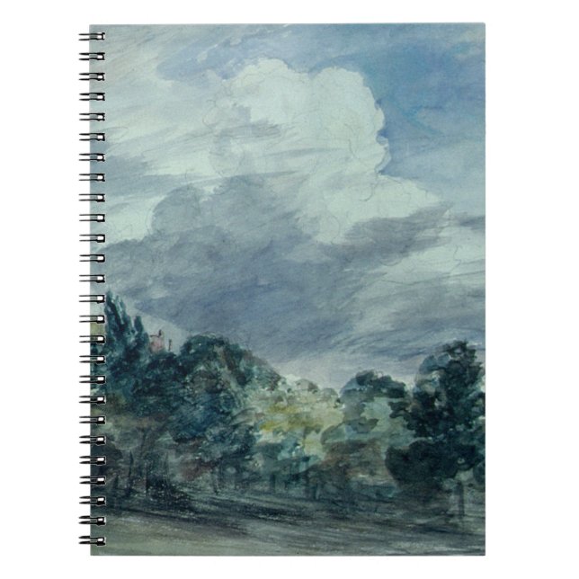 Carnet Vue au-dessus d'un paysage large, avec des arbres (Devant)