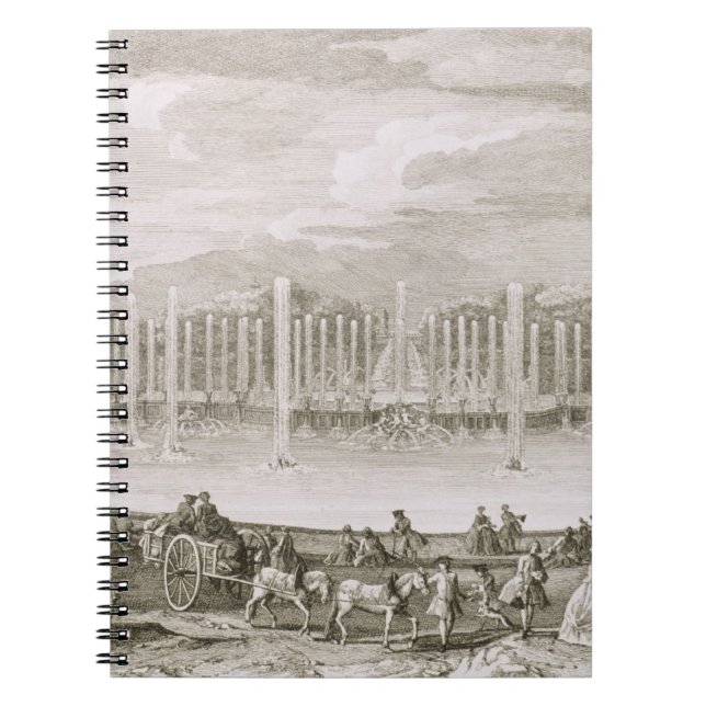 Carnet Vue de la fontaine de Neptune, Versailles (engra (Devant)