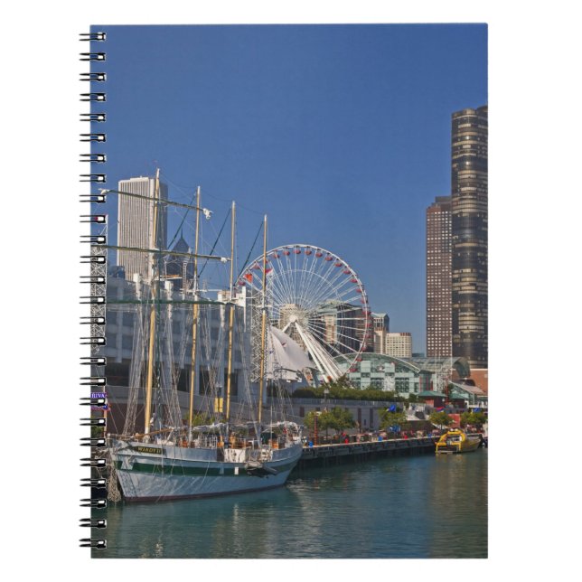 Carnet Vue de la Marine Pier 2 de Chicago (Devant)