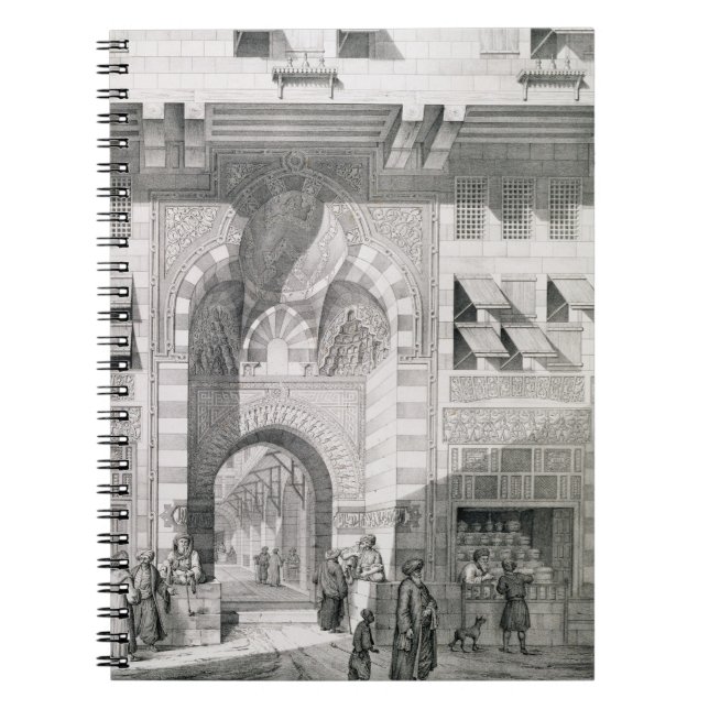 Carnet Vue de la porte d'Okal Kaid-Bey, des 'monuments (Devant)