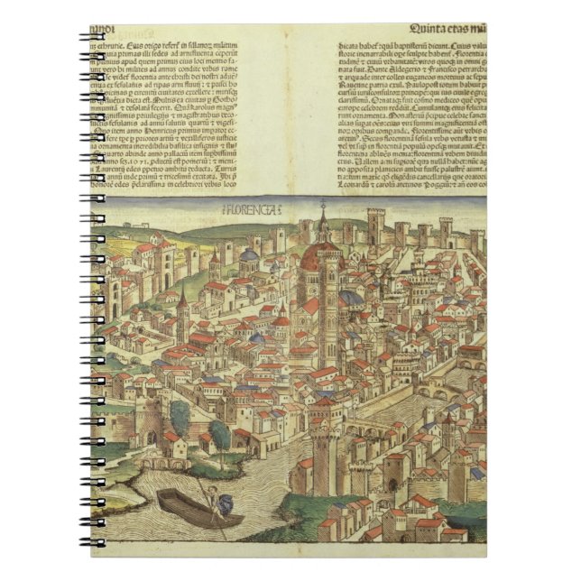 Carnet Vue de la ville murée de Florence, du Nure (Devant)
