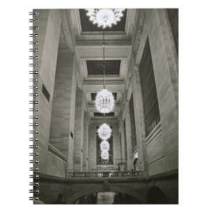 Carnet Vue des lampes (photo de b/w)
