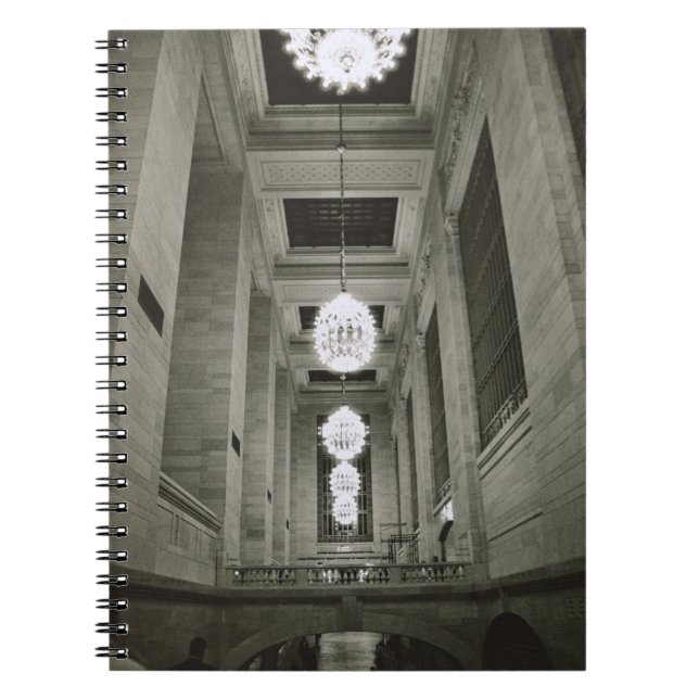Carnet Vue des lampes (photo de b/w) (Devant)
