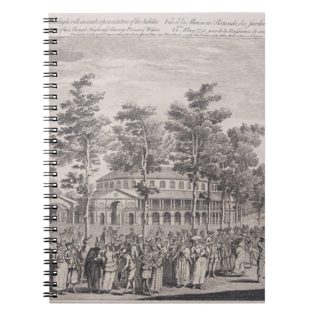 Carnet Vue du rotunda, Chambre de Ranelagh, à une boule à (Devant)