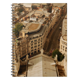 Carnet Vue panoramique sur le toit de Londres avec archit