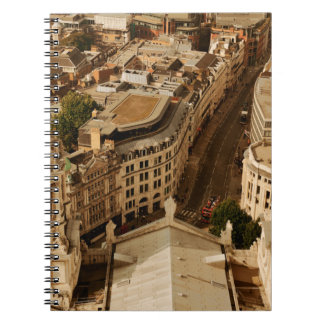 Carnet Vue panoramique sur le toit de Londres avec archit