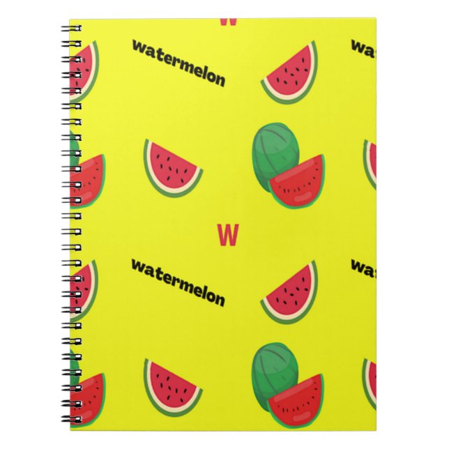 Carnet W pour le jaune pastèque (Devant)