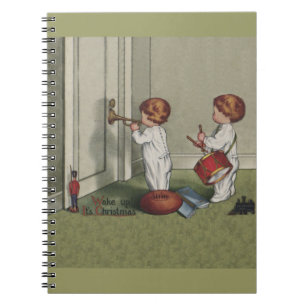 Carnet Wake Up Its Christmas cute child illustration