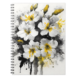 Carnet Wallflower - Fleurs aquarelle
