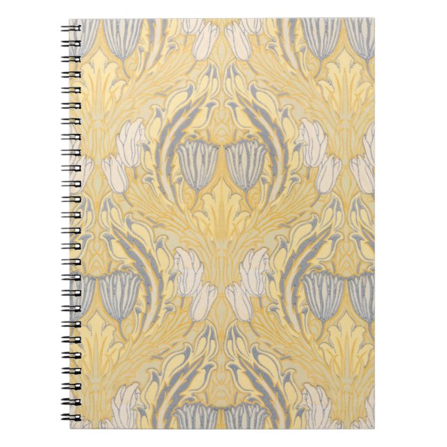 Carnet Walter Crane Blue White Tulips & Acanthus (Devant)