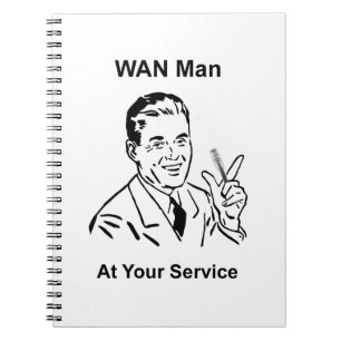 Carnet WAN Homme à votre service Rétro Tech