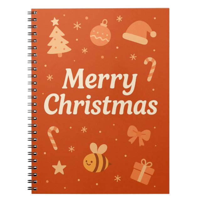 Carnet Warm Aesthetic Christmas Art – Cute Festive Icons  (Devant)
