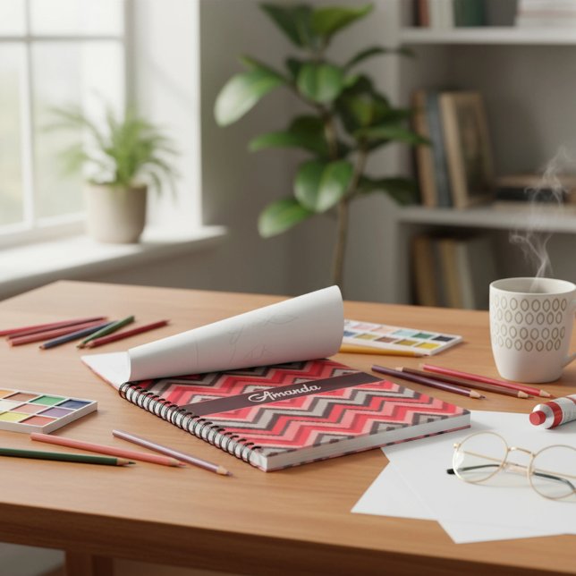 Carnet Warm Chevron (Créateur téléchargé)