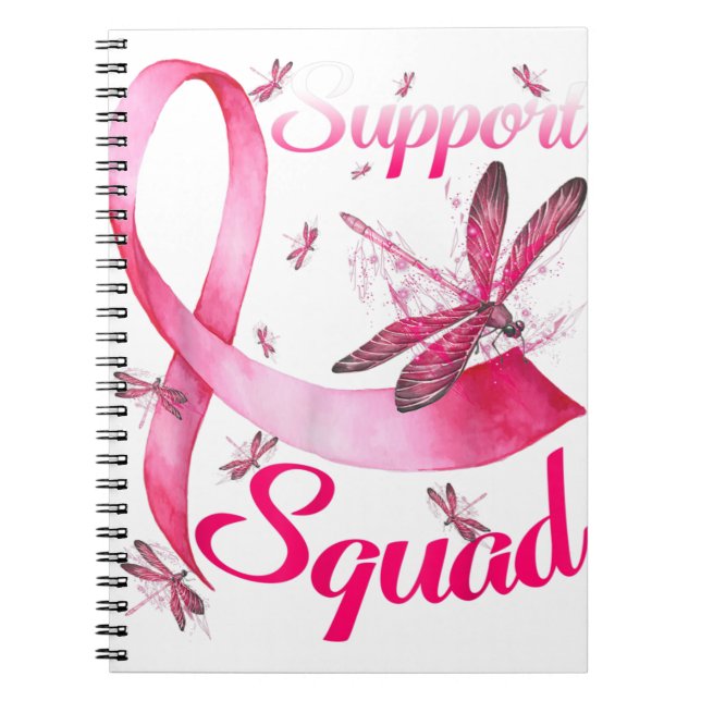 Carnet Warrior Support Squad Dragonfly Breast Cancer Awar (Devant)