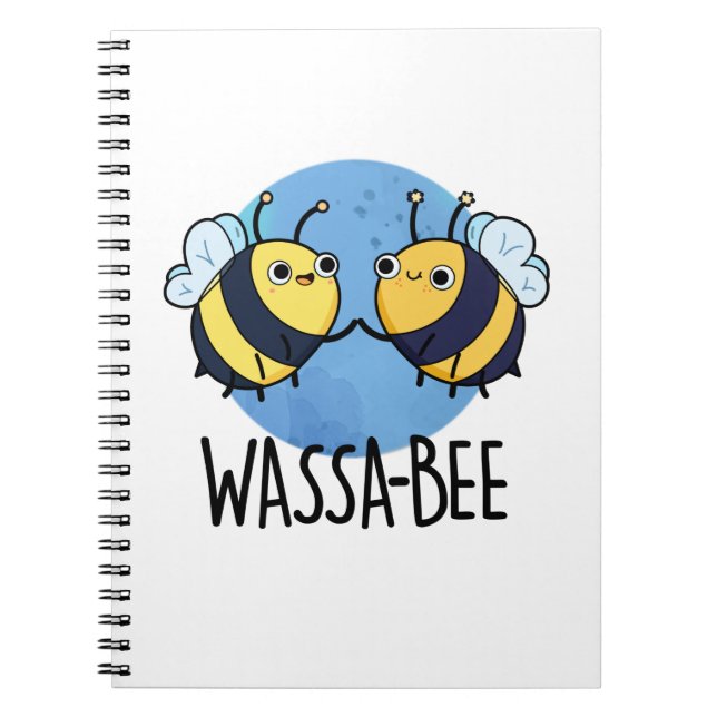 Carnet Wassabee Drôle Abeille Wasabi Jeu de Mots (Devant)