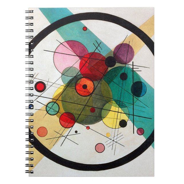 Carnet Wassily Kandinsky cercles dans un cercle (Devant)
