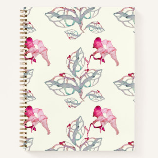 Carnet Watercolor Floral Botanical Spiral Notebook