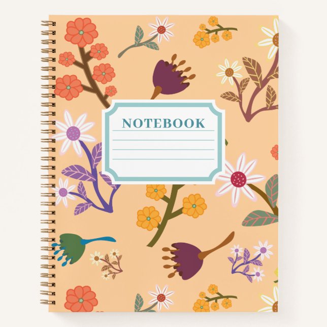 Carnet Watercolor Floral Notebook (Devant)