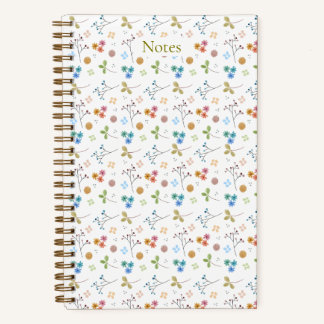 Carnet Watercolor Floral  Notebook - Yellow