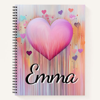 Carnet Watercolor Love Flows Heart