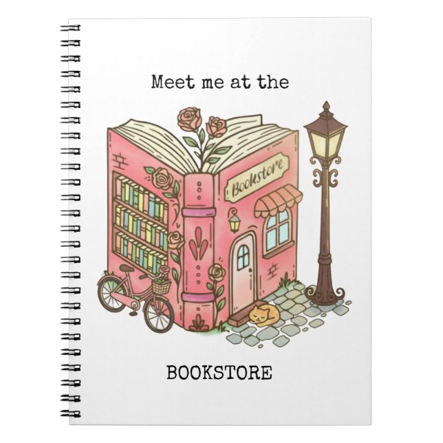 Carnet Watercolor Meet Me At the Bookstore Notebooks (Devant)