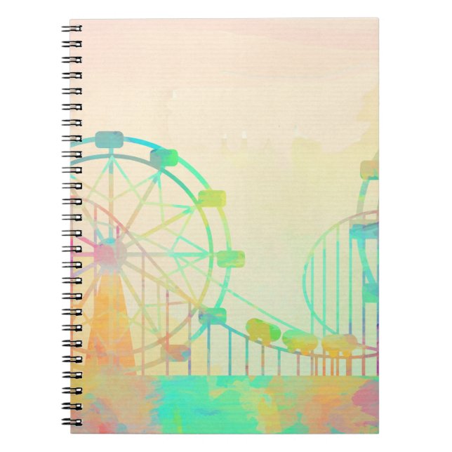 Carnet Watercolor Painting Ferris Wheel (Devant)