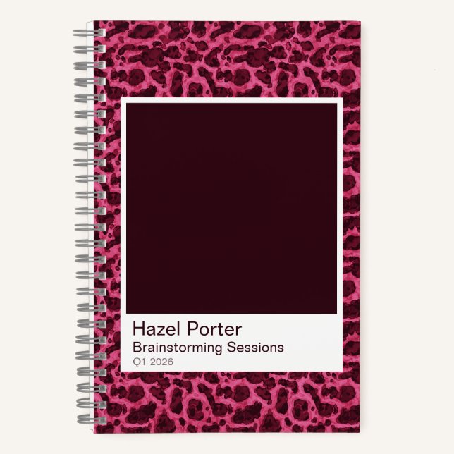 Carnet Watercolor Tortoiseshell Spiral Notebook (Recto)