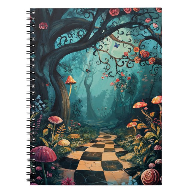 Carnet Watercolor Whimsical Wonderland Path (Devant)