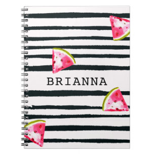 Carnet Watermelon et Black Stripe Summer Chic
