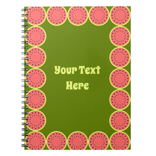 Carnet Watermelon Pink Multi Text Center (Devant)